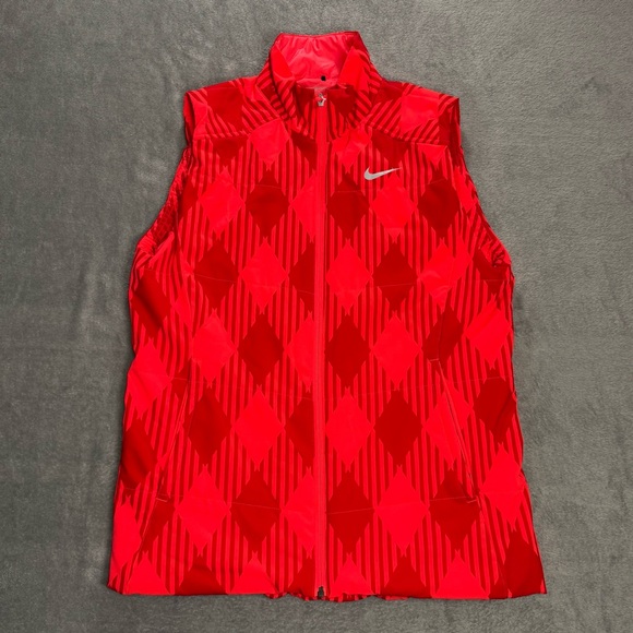 Nike Jackets & Blazers - Nike Sport Golf Vest Thermal Full Zip Womens Size Large Red/Pink 619787-603